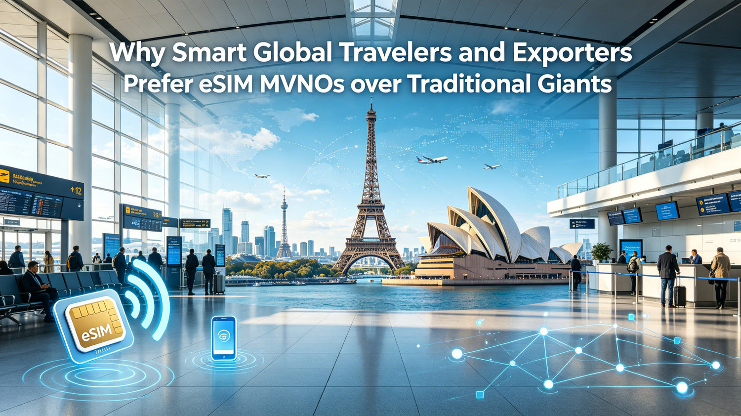 Stop Paying the "Roaming Tax": Why Smart Global Travelers and Exporters Prefer eSIM MVNOs over Traditional Giants